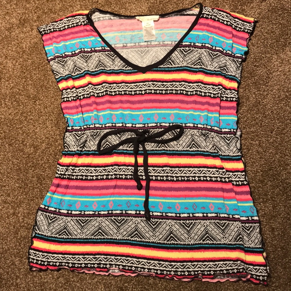 Derek Heart Tank Top w Cinched Waist